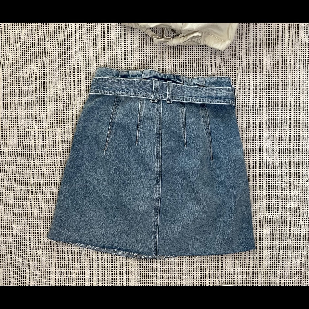 NWT Free People East of Eden Mini Denim Skirt - Picture 11 of 14